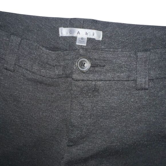 CAbi Pants Women 8 Ponte Knit Bootcut Professional Academia Gray Stretch Trouser - Picture 7 of 13